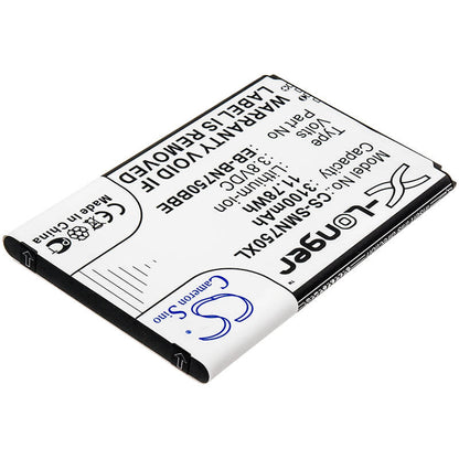 CS-SMN750XL, Mobile, Smartphone 3.8V, 3100mAh, Li-ion Battery fits Samsung, Galaxy Note 3 Mini, Galaxy Note 3 Neo, 11.78Wh