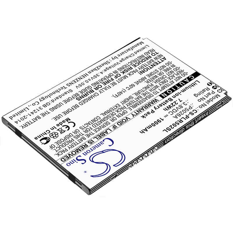 3.8V, 1900mAh, Li-ion Battery fits Polaroid, Cosmo L, 7.22Wh