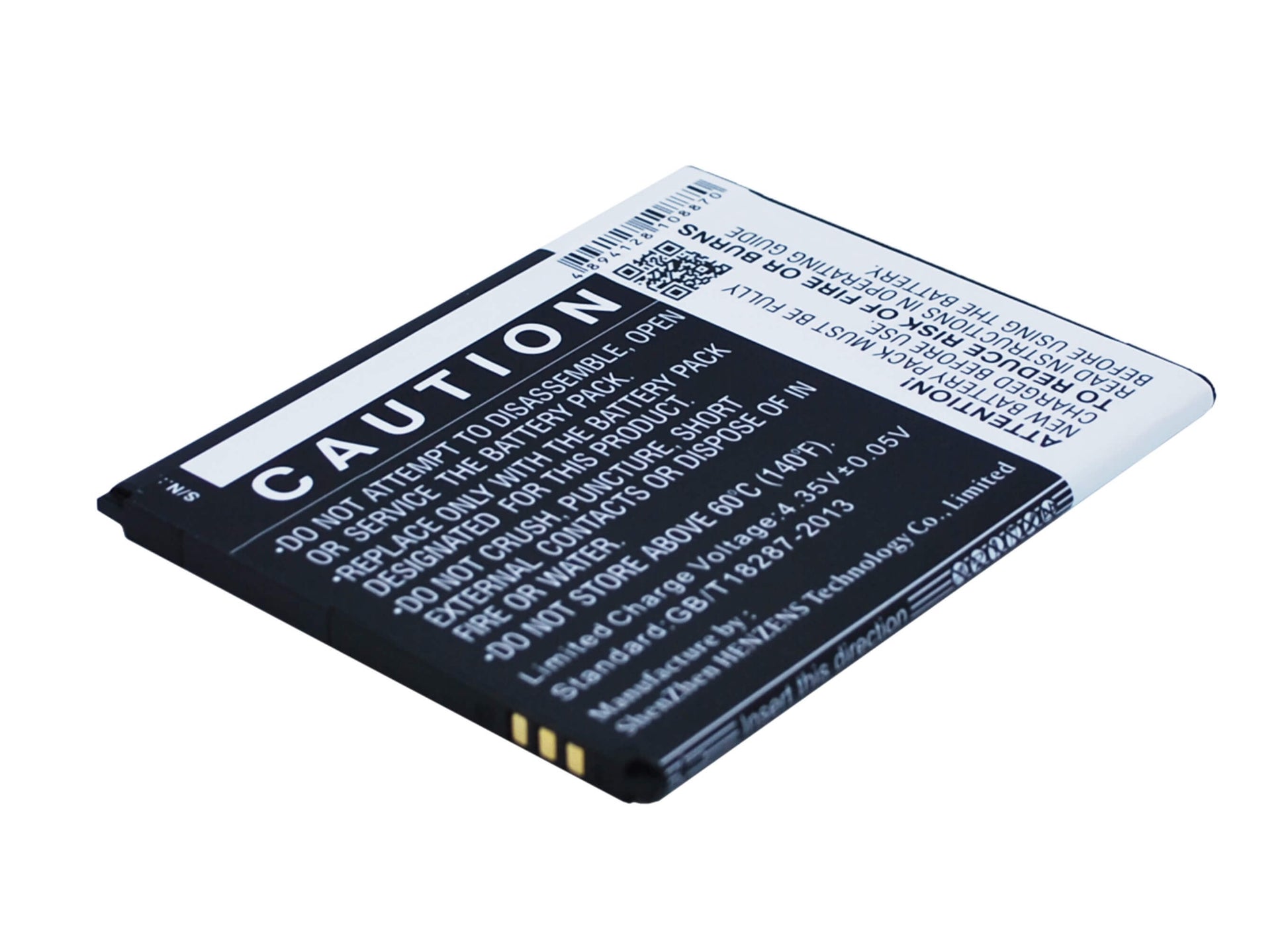 3.8V, 2500mAh, Li-ion Battery fits Wiko, N300, Slide, 9.5Wh