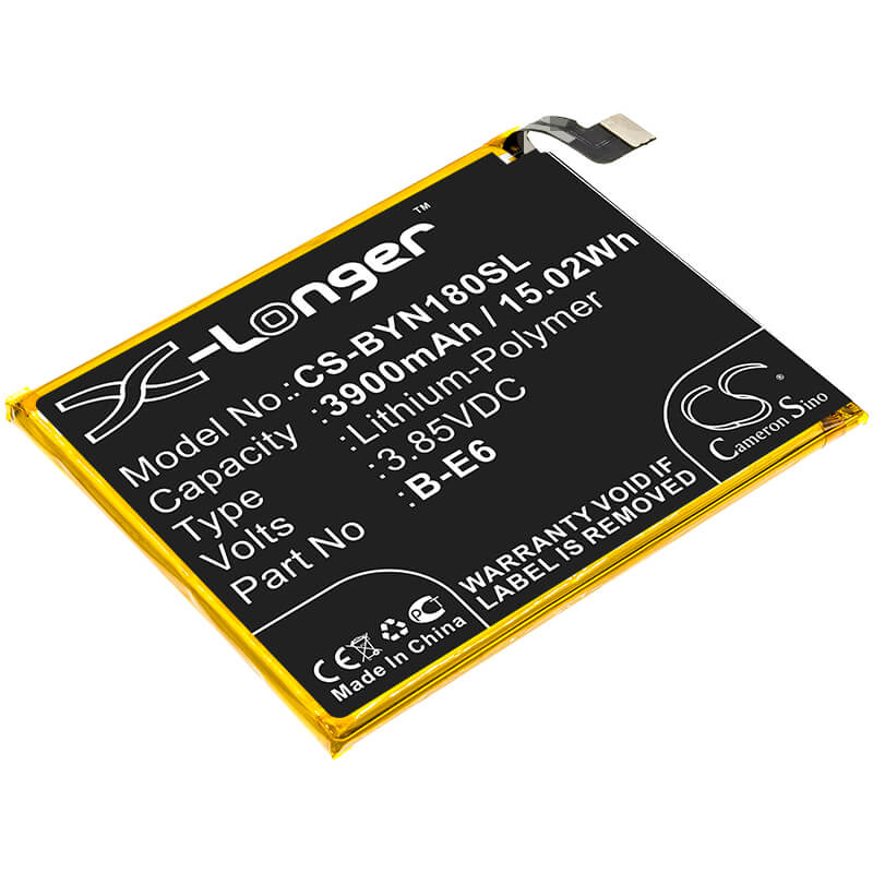 3.85V, 3900mAh, Li-Polymer Battery fits Bbk, Nex A, Nex Global Dual Sim, 15.015Wh