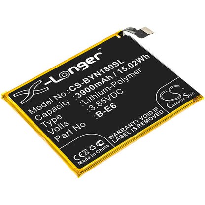 3.85V, 3900mAh, Li-Polymer Battery fits Bbk, Nex A, Nex Global Dual Sim, 15.015Wh