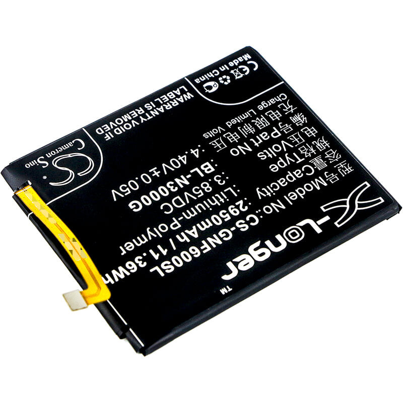 3.85V, 2950mAh, Li-Polymer Battery fits Gionee, F6, F6l, 11.3575Wh