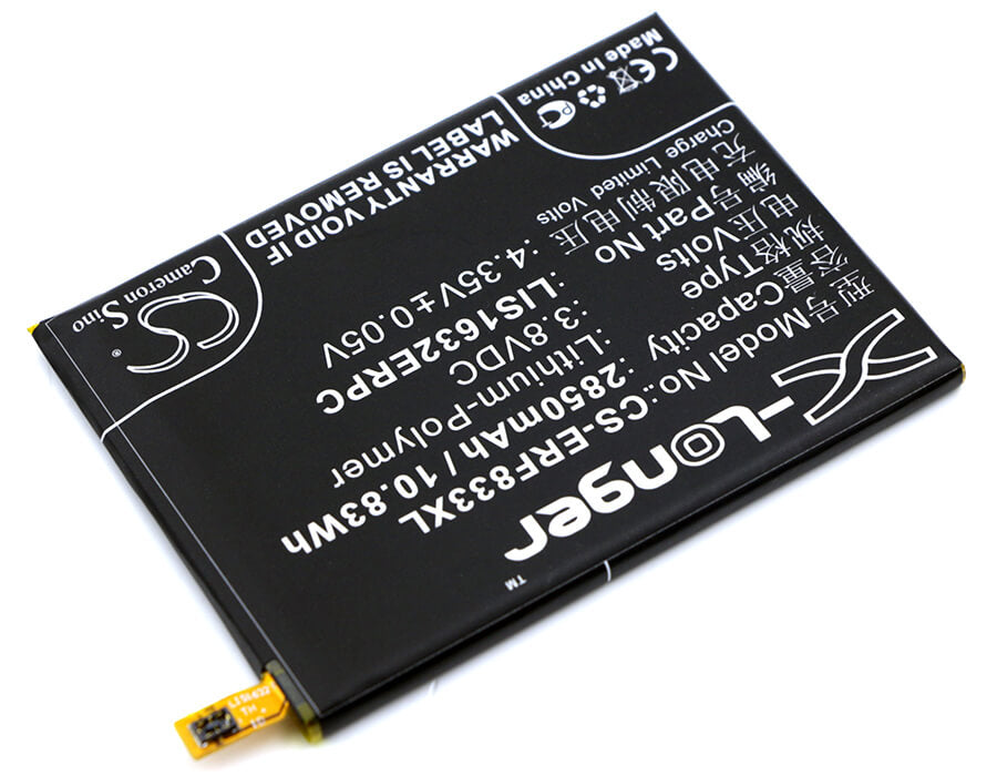 3.8V, 2850mAh, Li-Polymer Battery fits Sony Ericsson, F8331, F8332, 10.83Wh
