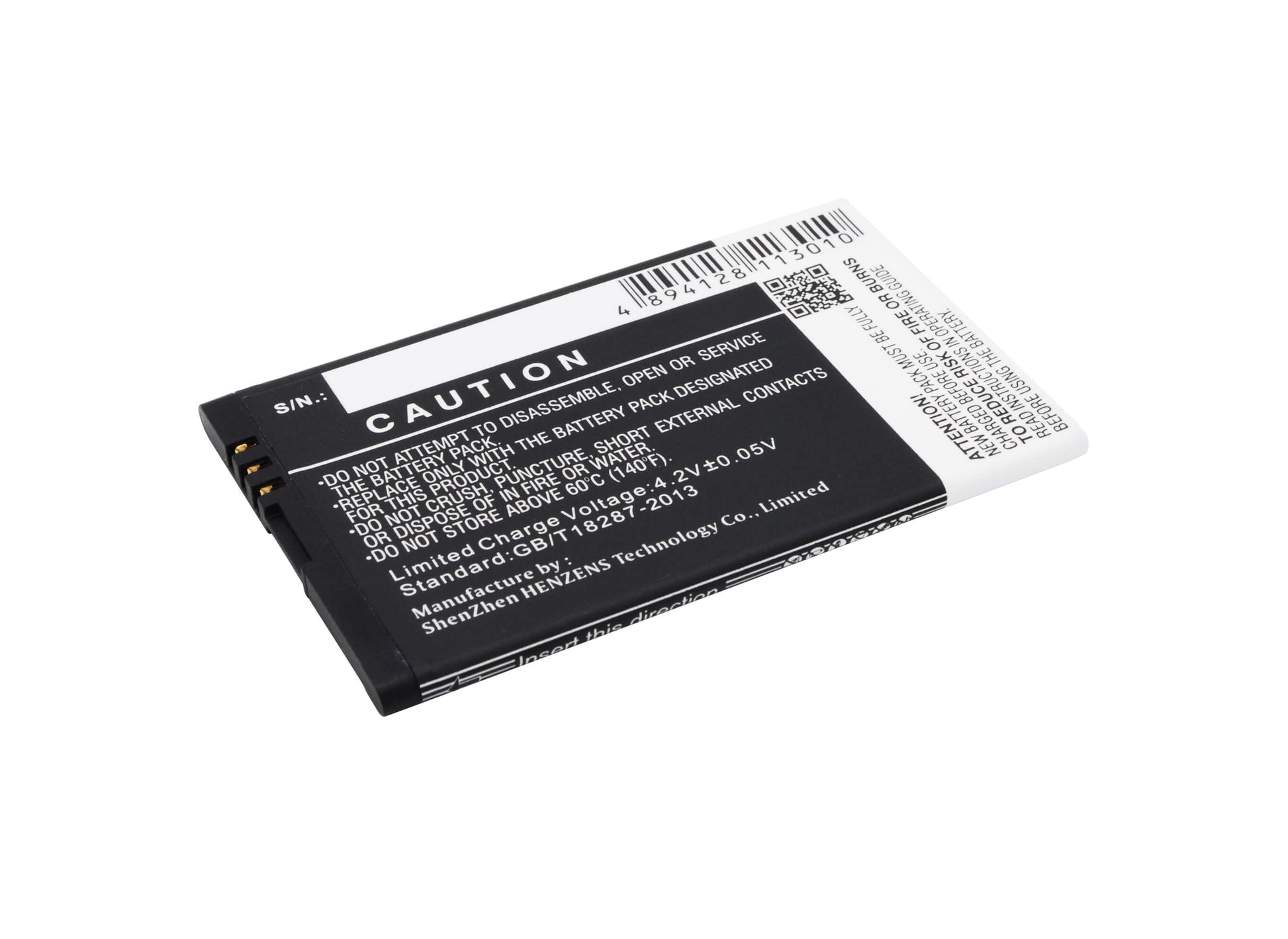 3.7V, 1500mAh, Li-ion Battery fits Blu, D143k, Dash Jr 4.0 K, 5.55Wh