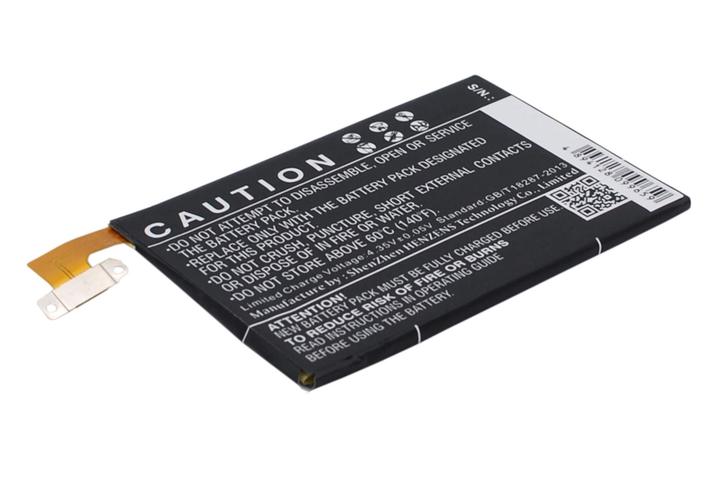 3.8V, 2100mAh, Li-Polymer Battery fits Htc, 0p6b640, 0p8b200, 7.98Wh