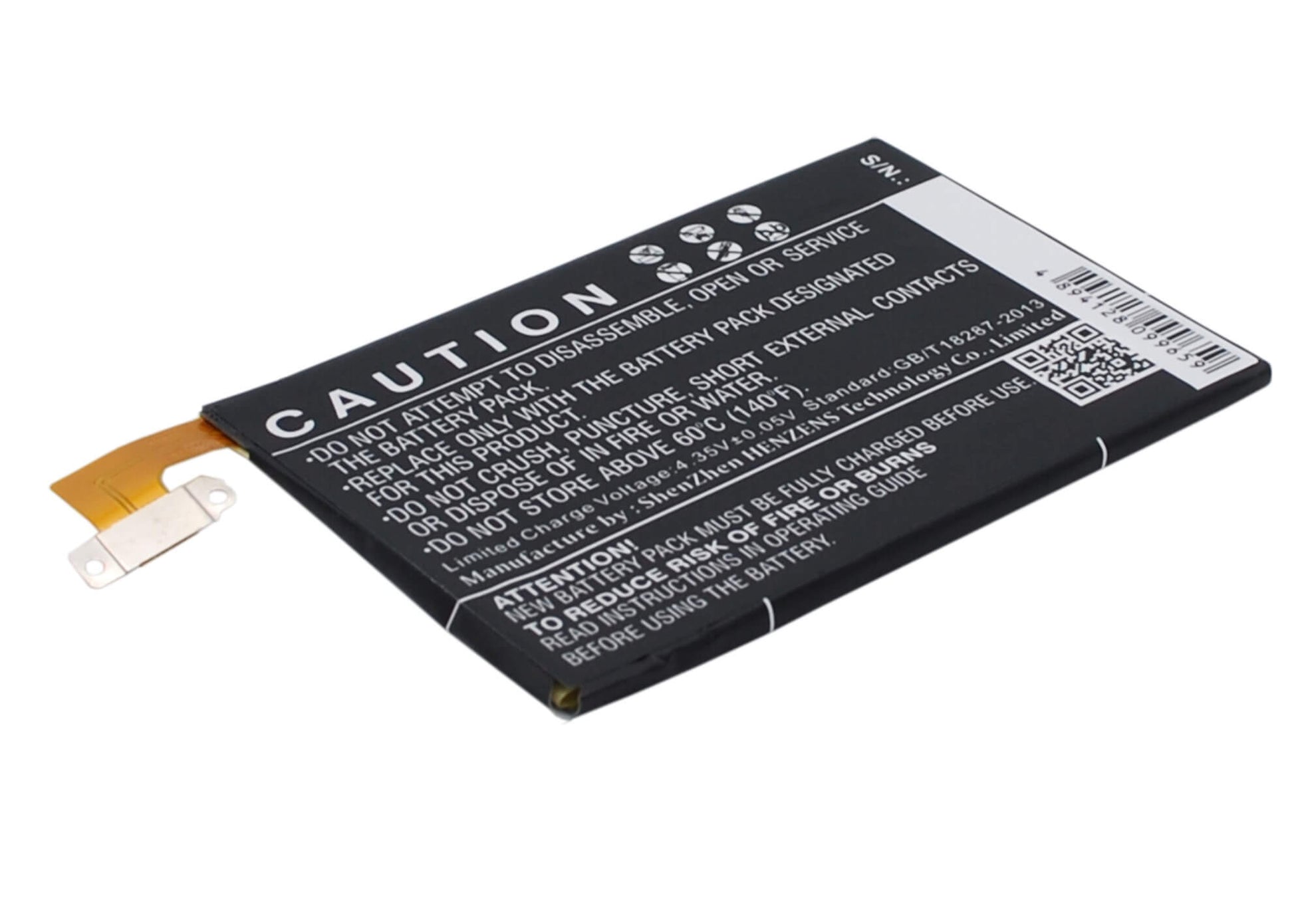 3.8V, 2100mAh, Li-Polymer Battery fits Htc, 0p6b640, 0p8b200, 7.98Wh