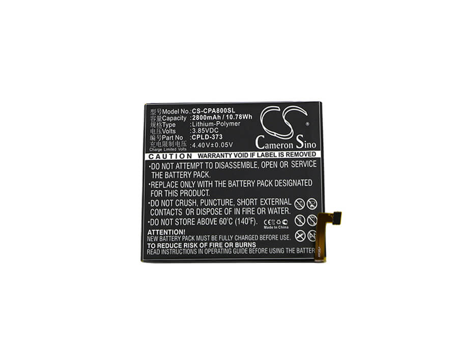 3.85V, 2800mAh, Li-Polymer Battery fits Coolpad, A8, A8-930, 10.78Wh