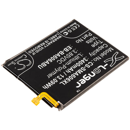 3.85V, 3400mAh, Li-Polymer Battery fits Samsung, Galaxy A60, Galaxy A60 2019, 13.09Wh