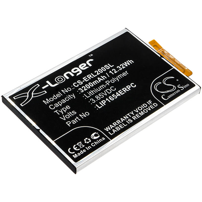 3.85V, 3200mAh, Li-Polymer Battery fits Sony, H3113, H3311, 12.32Wh
