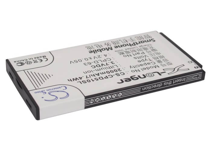 3.7V, 2000mAh, Li-ion Battery fits Coolpad, 2168, D21, 7.4Wh
