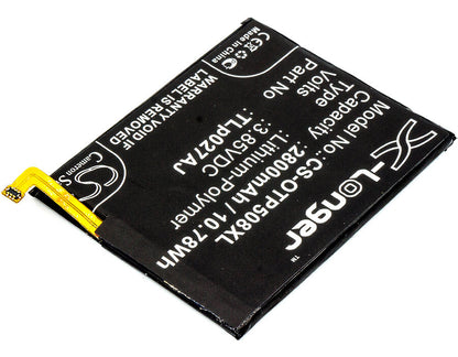 3.85V, 2800mAh, Li-Polymer Battery fits Alcatel, 5085d, 5085g, 10.78Wh