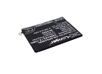 3.8V, 2400mAh, Li-Polymer Battery fits Oppo, A33, A33c, 9.12Wh