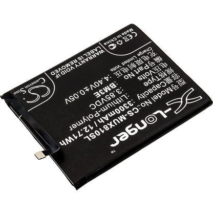 3.85V, 3300mAh, Li-Polymer Battery fits Xiaomi, Dipper, M1803e1a, 12.705Wh