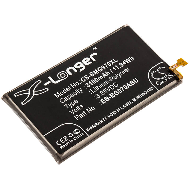 3.85V, 3100mAh, Li-Polymer Battery fits Samsung, Galaxy S10e, Sm-g9708/ds, 11.935Wh