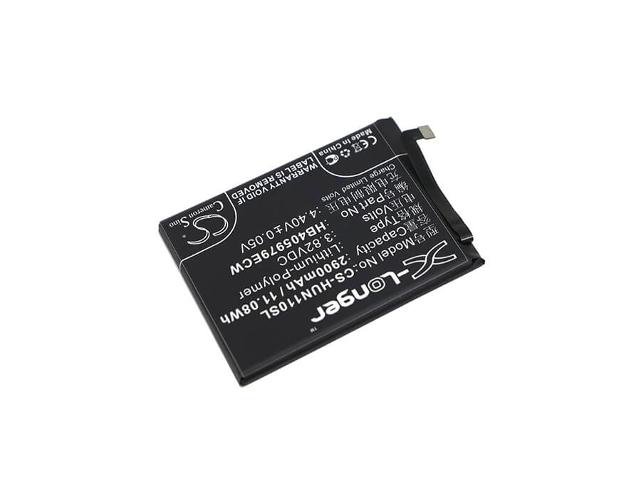 3.82V, 2900mAh, Li-Polymer Battery fits Huawei, Amn-lx9, Can-l11, 11.078Wh