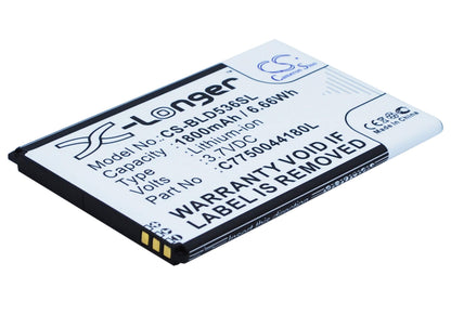 3.7V, 1800mAh, Li-ion Battery fits Blu, D030, D030l, 6.66Wh