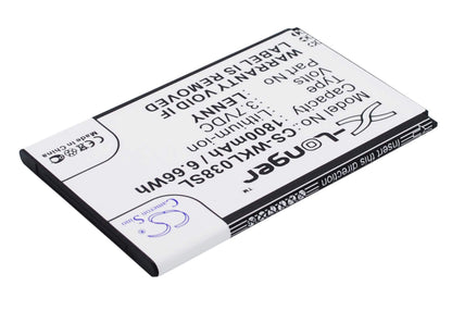 3.7V, 1800mAh, Li-ion Battery fits Wiko, B0386126, Lenny, 6.66Wh