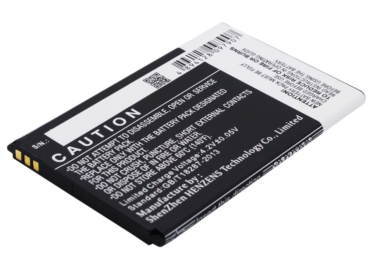 3.7V, 1800mAh, Li-ion Battery fits Wiko, B0386126, Lenny, 6.66Wh