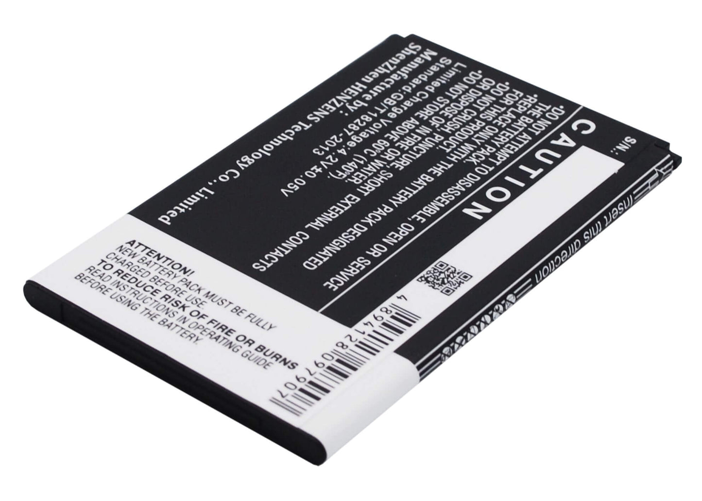 3.7V, 1800mAh, Li-ion Battery fits Wiko, B0386126, Lenny, 6.66Wh