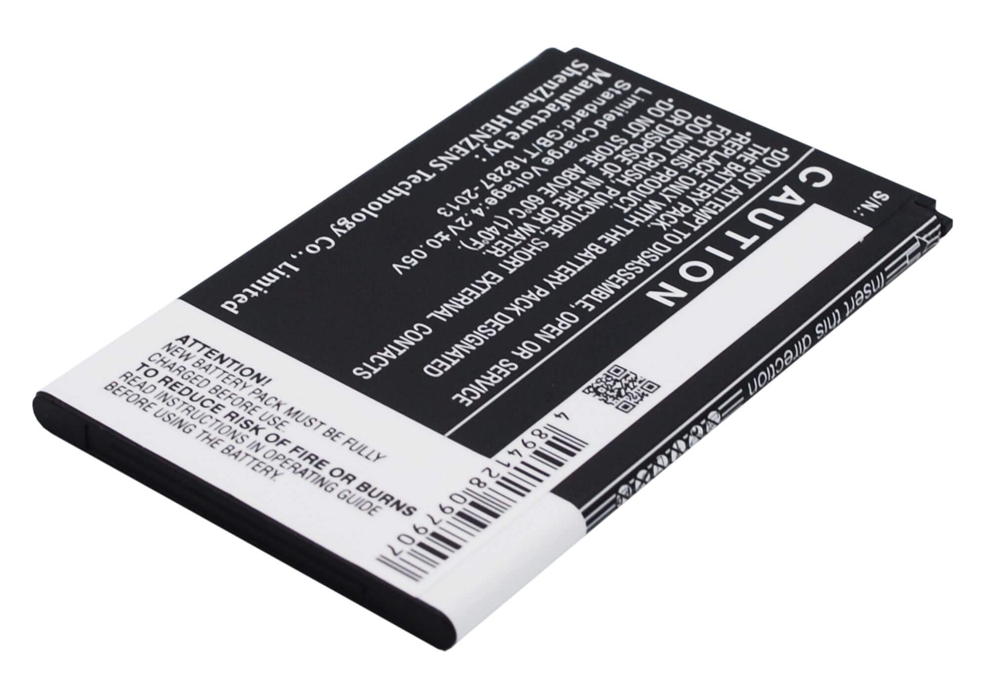 3.7V, 1800mAh, Li-ion Battery fits Wiko, B0386126, Lenny, 6.66Wh