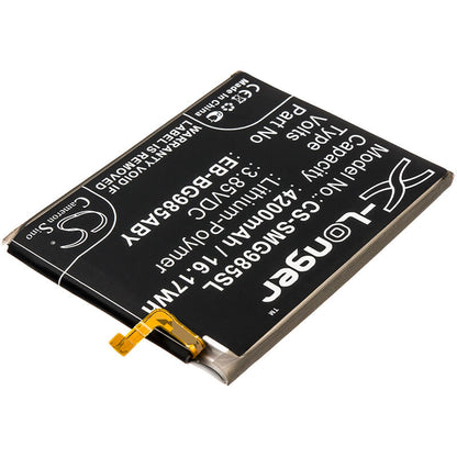 3.85V, 4200mAh, Li-Polymer Battery fits Samsung, Galaxy S20 Plus, Sc-52a, 16.17Wh