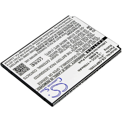 3.8V, 1750mAh, Li-ion Battery fits Cubot, P11, 6.65Wh