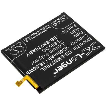 3.85V, 4300mAh, Li-Polymer Battery fits Samsung, Galaxy Note 10 Lite, Sm-n770f/ds, 16.555Wh
