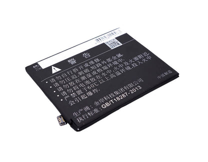 3.85V, 2600mAh, Li-Polymer Battery fits Oppo, A37, A37 Dual Sim Td-lte, 10.01Wh
