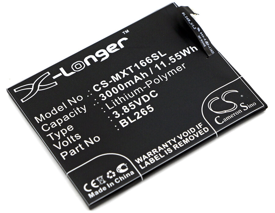 3.85V, 3000mAh, Li-Polymer Battery fits Motorola, Kung-fu, Moto M, 11.55Wh