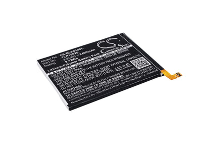 3.8V, 2400mAh, Li-Polymer Battery fits Blu, Life One 2015, X010q, 9.12Wh