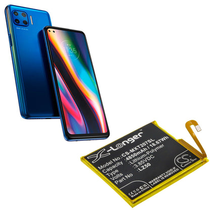 3.85V, 4850mAh, Li-Polymer Battery fits Motorola, Moto G 5g Plus, Moto G100, 18.6725Wh