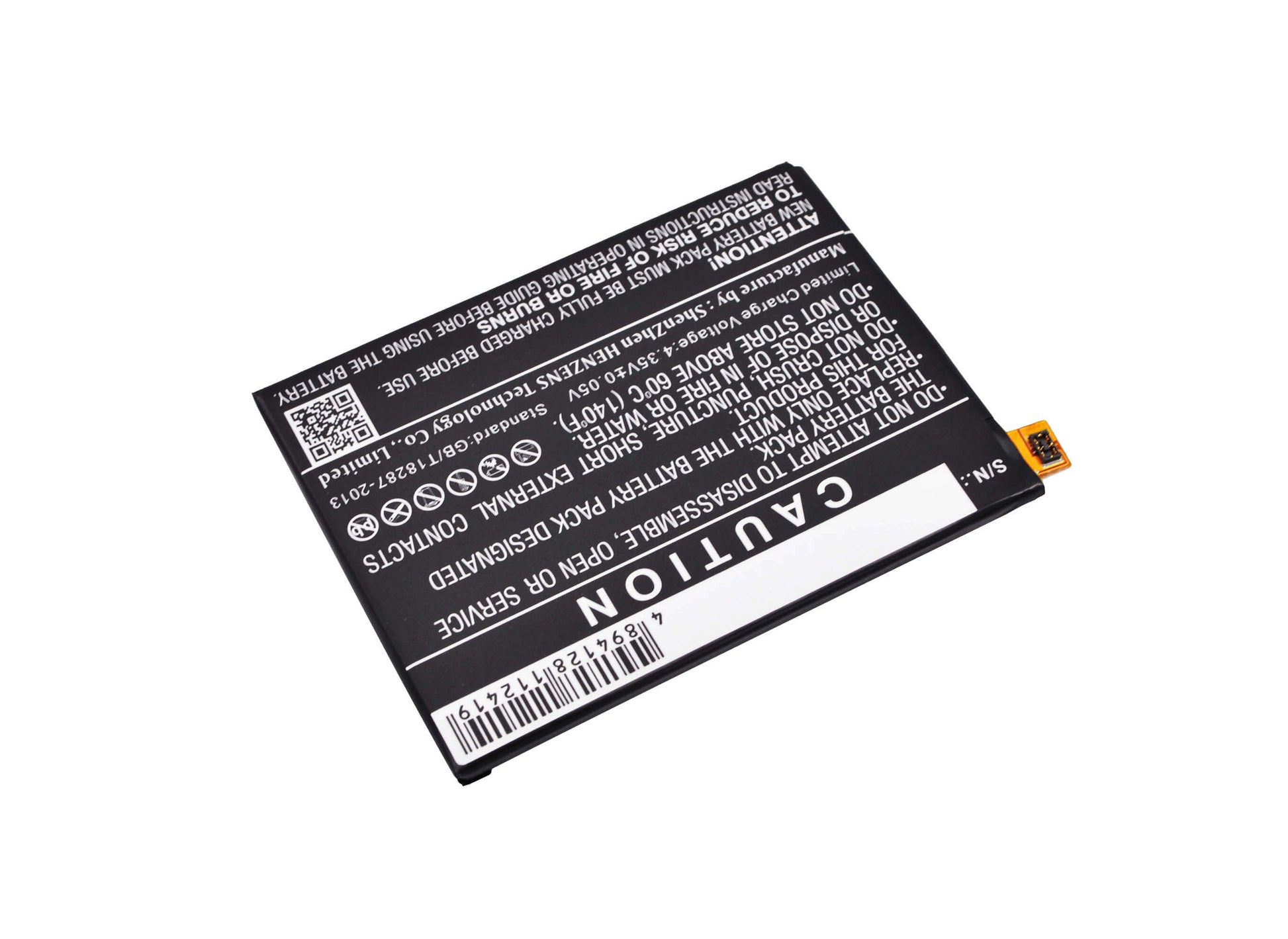 3.8V, 2800mAh, Li-Polymer Battery fits Sony Ericsson, E6603, E6633, 10.64Wh