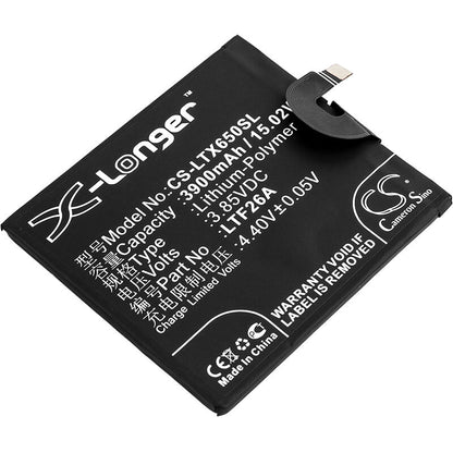3.85V, 3900mAh, Li-Polymer Battery fits Letv, Le Pro 3 Ai, Lex650, 15.015Wh