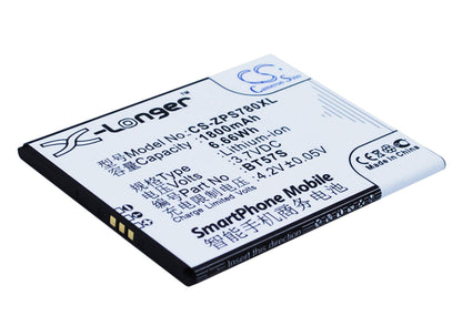 3.7V, 1800mAh, Li-ion Battery fits Zopo, 6560, Zp780, 6.66Wh
