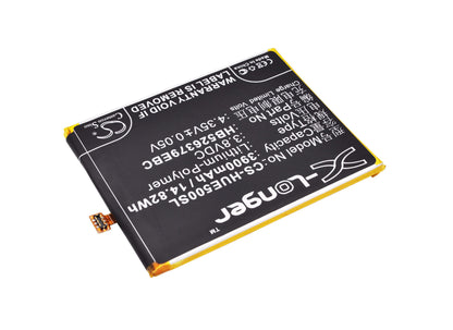 3.8V, 3900mAh, Li-Polymer Battery fits Huawei, Enjoy 5, Enjoy 5 Dual Sim, 14.82Wh