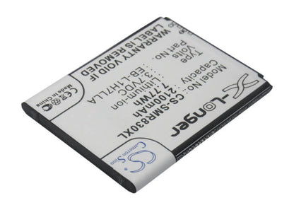 3.7V, 2100mAh, Li-ion Battery fits Samsung, Galaxy Axiom, Galaxy Victory 4g, 7.77Wh