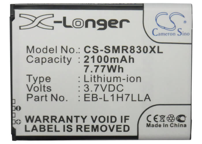 3.7V, 2100mAh, Li-ion Battery fits Samsung, Galaxy Axiom, Galaxy Victory 4g, 7.77Wh