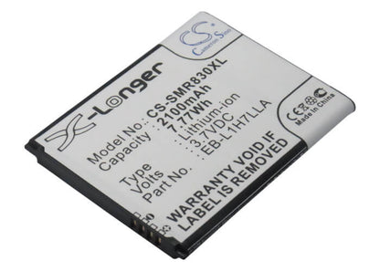 3.7V, 2100mAh, Li-ion Battery fits Uscellular, Galaxy Axiom, Sch-r830, 7.77Wh