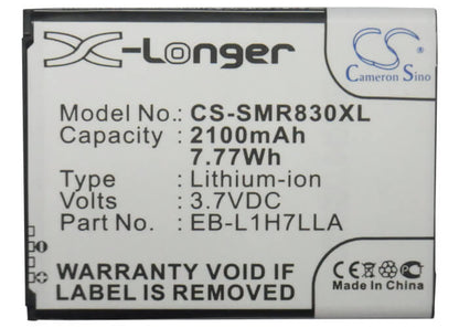 3.7V, 2100mAh, Li-ion Battery fits Sprint, Galaxy Victory 4g, Galaxy Victory 4g Lte, 7.77Wh