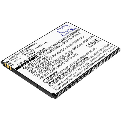 3.85V, 2400mAh, Li-ion Battery fits Wiko, Harry 2, View, 9.24Wh