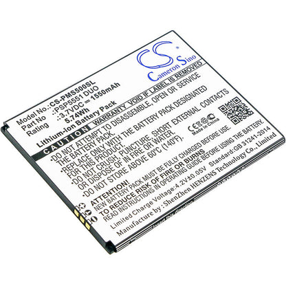 3.7V, 1550mAh, Li-ion Battery fits Prestigio, Grace S5, Psp5551 Duo, 5.735Wh