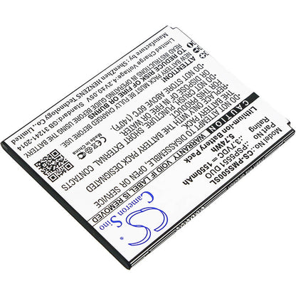 3.7V, 1550mAh, Li-ion Battery fits Prestigio, Grace S5, Psp5551 Duo, 5.735Wh