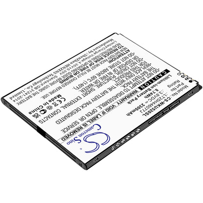 3.8V, 2300mAh, Li-ion Battery fits Wiko, Ride 2, U520as, 8.74Wh
