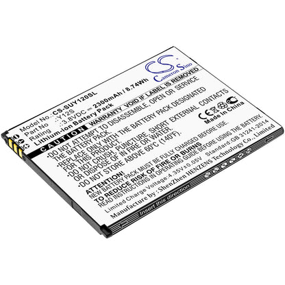 3.8V, 2300mAh, Li-ion Battery fits Sugar, Y12s, 8.74Wh