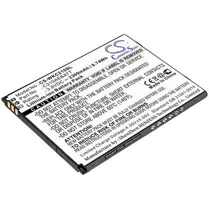 3.8V, 2300mAh, Li-ion Battery fits Wiko, C210, Life, 8.74Wh