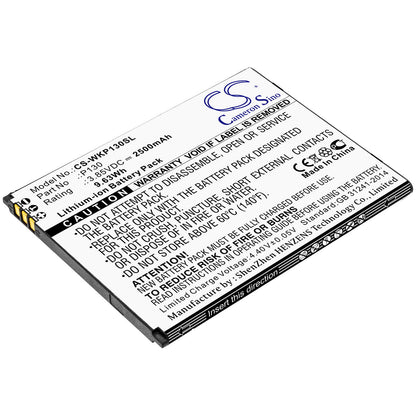 3.85V, 2500mAh, Li-ion Battery fits Wiko, P130, View Go, 9.625Wh