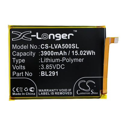 3.85V, 3900mAh, Li-Polymer Battery fits Lenovo, A5, L18021, 15.015Wh