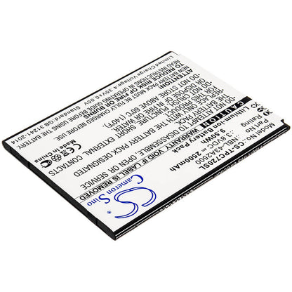 3.8V, 2500mAh, Li-ion Battery fits Tp-link, Neffos C7s, Tp7051a, 9.5Wh