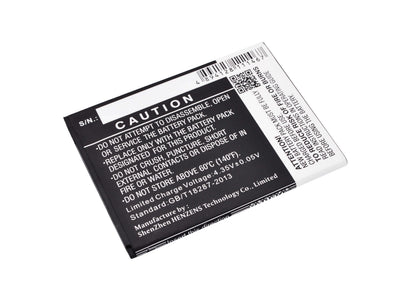 3.8V, 2500mAh, Li-Polymer Battery fits Wiko, Pulp 3g, Pulp 4g, 9.5Wh