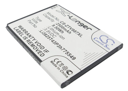 3.8V, 2500mAh, Li-ion Battery fits Amazing, A6, 9.5Wh